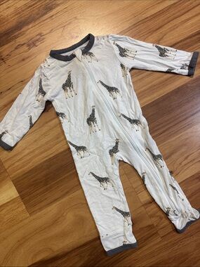 Kyte 6-12M bamboo Giraffe footie
